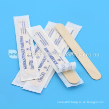 high quality disposable wooden custom medical tongue spatula depressor